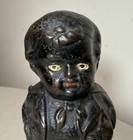 Rare Antique 19th Century 1880 s Painted Cast Iron Middy Boy Coin Still Bank