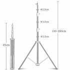 Us 280cm Heavy Duty Stainless Steel Light Stand Tripod For Studio Softbox Flash