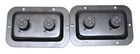  2  Two Metal Jack Plates W  Genuine Neutrik Nl4mpxx Dual Speakon For Speakers