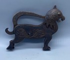 Early Collection Of Islamic Safavid Era Antique  Iron Padlock In Form Cheetah     
