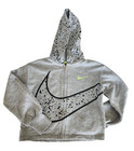 Nike Logo Hooded Zip Up Sweatshirt And T-shirt Set Youth Girls Size 6