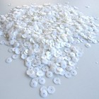 Sequins Glossy White   1  5mm Round Cup  1000 Pcs    10 000 Pieces Loose Hq