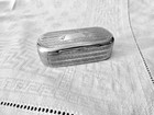 Antique Snuff Pill Box Silver French Weed Vintage France
