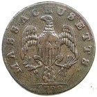 1788 11-c R-5- Slim Indian Massachusetts Cent Colonial Copper Coin