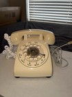 Itt Rotary Dial Telephone 1979 Vintage Cream Untested Good Condition With Cords