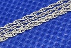 K69 Italy 925 Sterling Silver Twisted Rope 1mm Chain 17    Necklace 0 96g