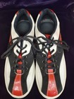 Mens Bowling  Shoes- Size 10 5-  By Brunswick - In Red  White And Black