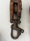 Antique Maritime Wooden   Metal Pulley 1 Piece Antique Original Authentic