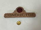 Vintage Missouri Pacific Lines Railroad Conductor Hat Badge Robins Co