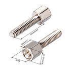 100pcs 4 -40 5 12mm F m Brass Hex Standoff Spacer Screws Pcb
