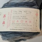 Lion Brand Wool Ease Roving Yarn  Denim 607  Bulky 6  Turkish Wool Blend 4 Cakes
