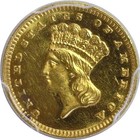 1888 One Dollar Gold Coin   -   Pcgs Pr-63