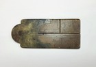 Antique Folding Pocket Sized Boxwood Ruler With Brass Hinge 6  W  Great Patina