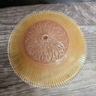 Vintage Art Deco Pink Frosted Glass Center Hole Ceiling Light Shade 10 Inch