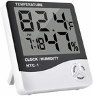 Thermometer Indoor Digital Lcd Hygrometer Temperature Humidity Meter Alarm Clock