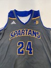 Game Worn Used Adidas San Jose State Spartans Sjsu Basketball Jersey Med 12  24