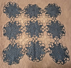 Vintage Estate Lot 2 Beautiful Blue   Blue  White Doilies