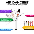 7ft Christmas Snowman Air Dancers Wacky Waving Inflatable Tube Man-no Blower