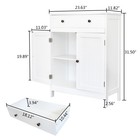Free Standing Bathroom Cabinet With 1 Drawer And 2 Door Entryway Storage Cabinet