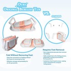     Collapsible Baby Bathtub With Thermometer     Bathtub   Baby Tub Sling   Newb   