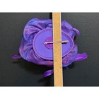 Flawless Purple Iridescent Organza Feather Flower Fascinator Hair Clip 8 Inch