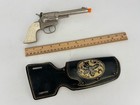Vintage Hubley Rodeo Toy Cap Gun With Leather Holster