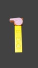 Vintage Pez No Feet Coach Whistle Pink Orange W  Yellow Stem Rare Made In Usa