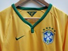 Nwt Nike Brazil Cbf Soccer Jersey Mens L Dri-fit Home 2014 World Cup 575280-703