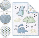 5 Piece Baby Crib Bedding Set For Boys - Newborn  Infant   Toddler Nursery Bed S