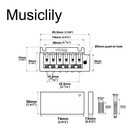 Wilkinson 52 5mm Guitar Tremolo Bridge For Us Standard Professional Fender Strat