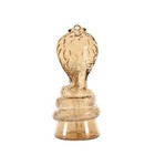 6  Gold Glass Red Eyes Cobra Snake Water Pipe Mini Bong Hookah Tobacco 14mm Bowl