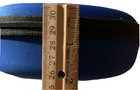 Portable Zipper Sunglasses Case Eye Glass Clam Hard Shell Protector Blue