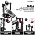 5 Core Bass Drum Pedal Mount Adjustable Felt Beater Single Chain Kick Pedal