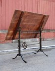 Antique Drafting Table Cast Iron Industrial Easel Hand Crank H  Cole Columbus Oh