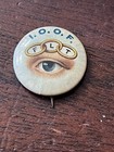 Ioof Flt  Pinback Button  Seeing Eye  Whitehead   Hoag 7 8 In Dia 