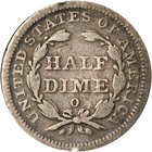 1848-o Seated Liberty Half Dime Great Deals From The Executive Coin Company