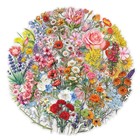 60pcs Nature Flower Botanical Pet Stickers Waterproof Aesthetic Floral