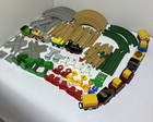 Huge Lot Fisher Price Geo Trax Train Track Set Building trains tracks