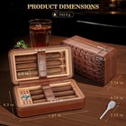 Cigar Humidors Cedar Wood Cigar Humidor Box With Humidifier And Hygrometer  Trav
