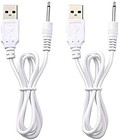  2 Pack  Fast Charging Replacement Usb Cable   Dc Charger Cord - 2 Ft - 2 5mm 
