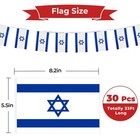 Israel String Flag  Israeli Flag Banner Bright Color Durable Polyester 33 Ft    