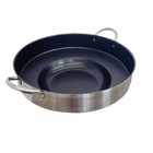 Non-stick Stainless Steel Hd Comal Concave Frying Bowl 23 x7  Para Carnitas