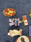 Vintage Lions Club Enamel Pins Lot Of 11 Japan Texas Seattle British Colombia