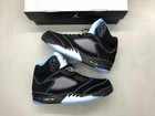 Jordan 5 Black University Blue    Men s Basketball Shoes High Top