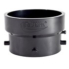 Valterra T1029-2 3in Bayonet X 3in Hub Black Rv Sewer Termination Adapter