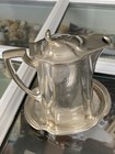 Vintage Hotel Silver Syrup Teapot Underplate Reed Barton 1900   s Restaurant