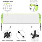  Portable Pickleball Volleyball Badminton Combo Set With Net  2 Rackets  3 