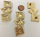 Vintage Disney Gold Winnie The Pooh  Piglet   Tigger Peeking Peek A Boo Pin B861