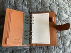 New W o Box Filofax Norfolk Personal Top Grain Leather Organizer Almond Tan