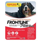 Frontline Plus For Extra Large Dogs 89-132 Lbs  8 Doses Bonus New Fresh